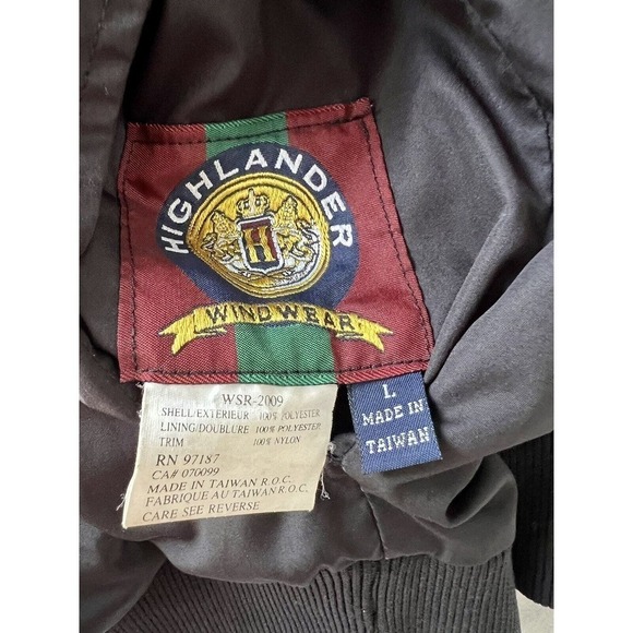 Vintage Highlander Windwear Mens Gorpcore Golf Jacket Pullover LG Reversible - Picture 4 of 6